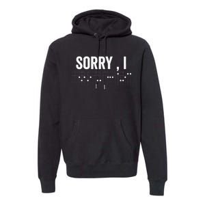 Hidden Message Sorry IDGAF Chords Guitar Premium Hoodie