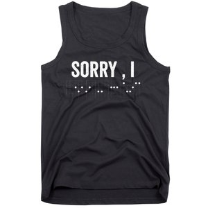 Hidden Message Sorry IDGAF Chords Guitar Tank Top