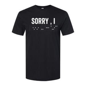 Hidden Message Sorry IDGAF Chords Guitar Softstyle CVC T-Shirt