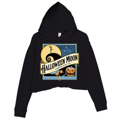 Halloween Moon Town Brewing Company Pumpkin King Ale Crop Fleece Hoodie