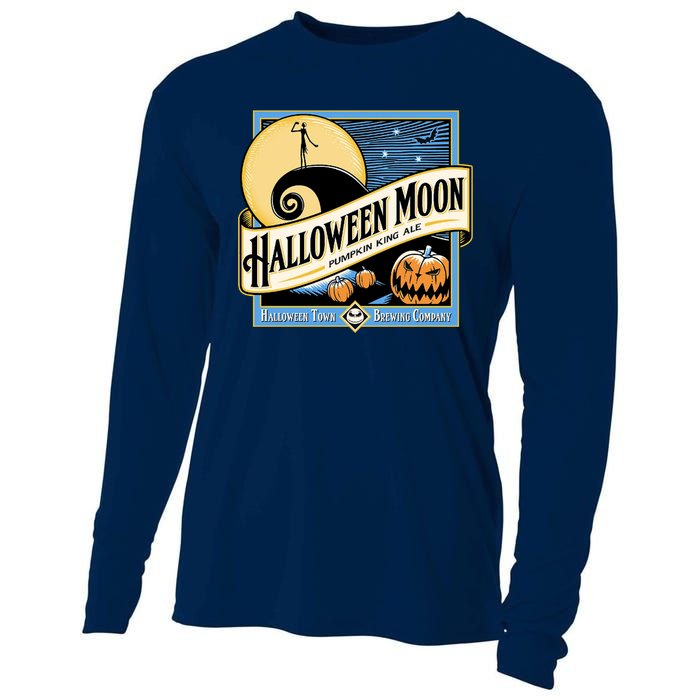 Halloween Moon Town Brewing Company Pumpkin King Ale Cooling Performance Long Sleeve Crew