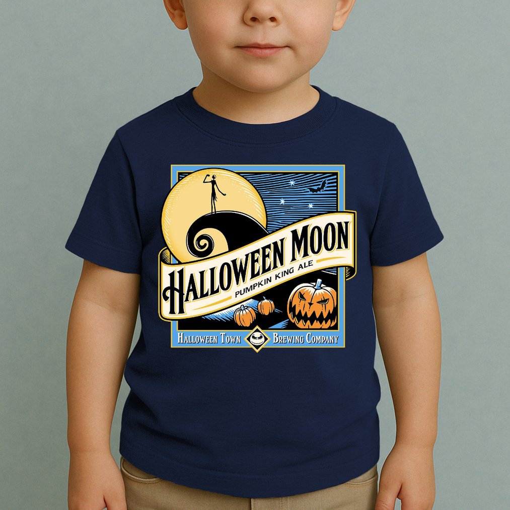 Halloween Moon Town Brewing Company Pumpkin King Ale Toddler T-Shirt