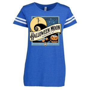 Halloween Moon Town Brewing Company Pumpkin King Ale Enza Ladies Jersey Football T-Shirt