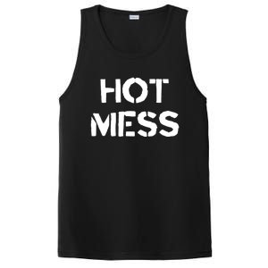 Hot Mess Trendy Fashion Gift For Mom Sister Friend Gift PosiCharge Competitor Tank