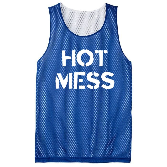 Hot Mess Trendy Fashion Gift For Mom Sister Friend Gift Mesh Reversible Basketball Jersey Tank