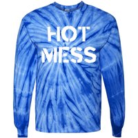 Hot Mess Trendy Fashion Gift For Mom Sister Friend Gift Tie-Dye Long Sleeve Shirt