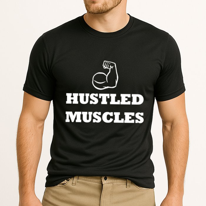 Hustle Muscles Tee Gift Cooling Performance Crew T-Shirt