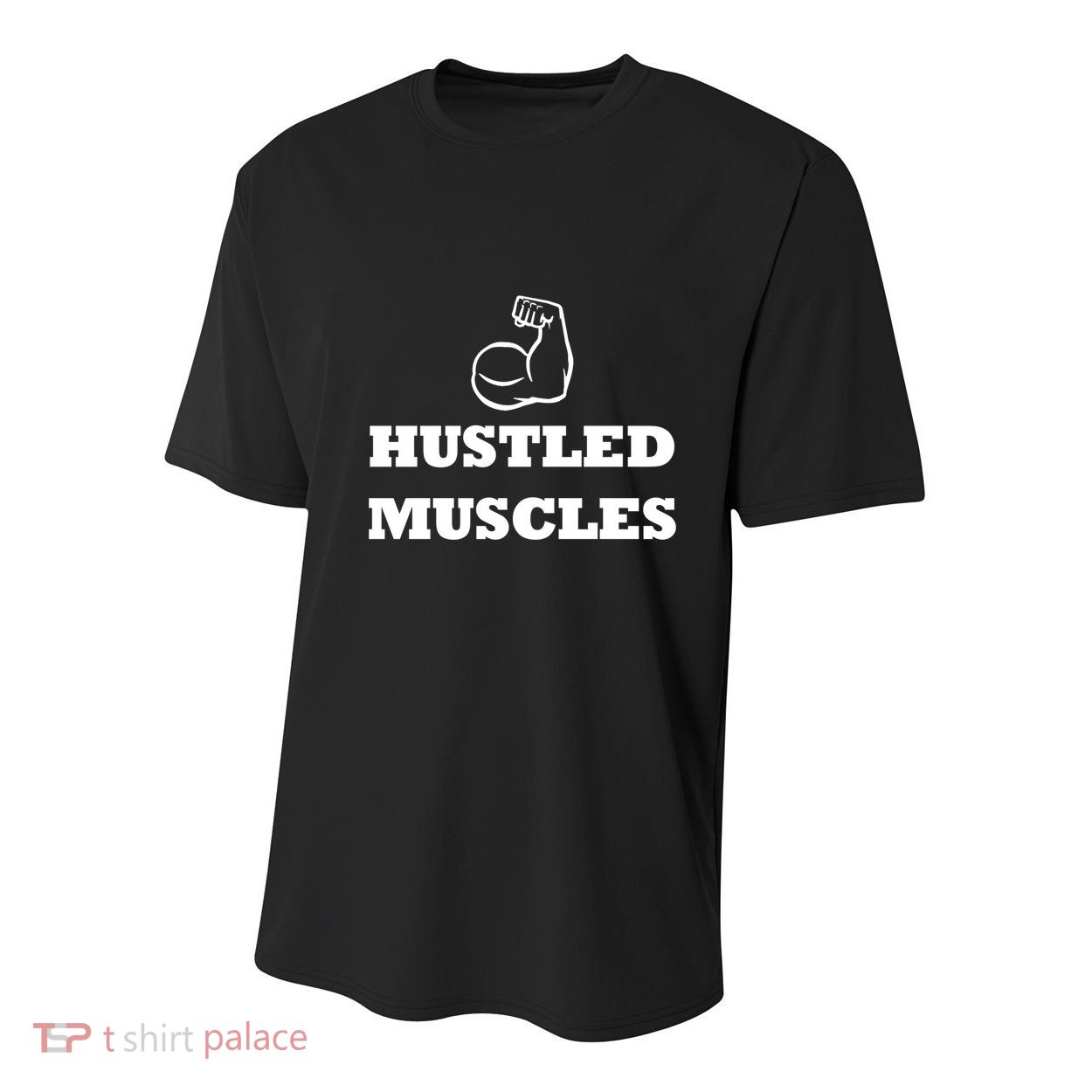 Hustle Muscles Tee Gift Youth Performance Sprint T-Shirt