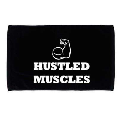Hustle Muscles Tee Gift Microfiber Hand Towel