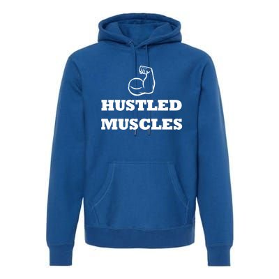 Hustle Muscles Tee Gift Premium Hoodie