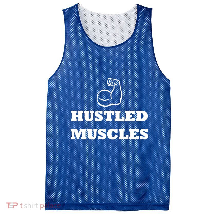 Hustle Muscles Tee Gift Mesh Reversible Basketball Jersey Tank