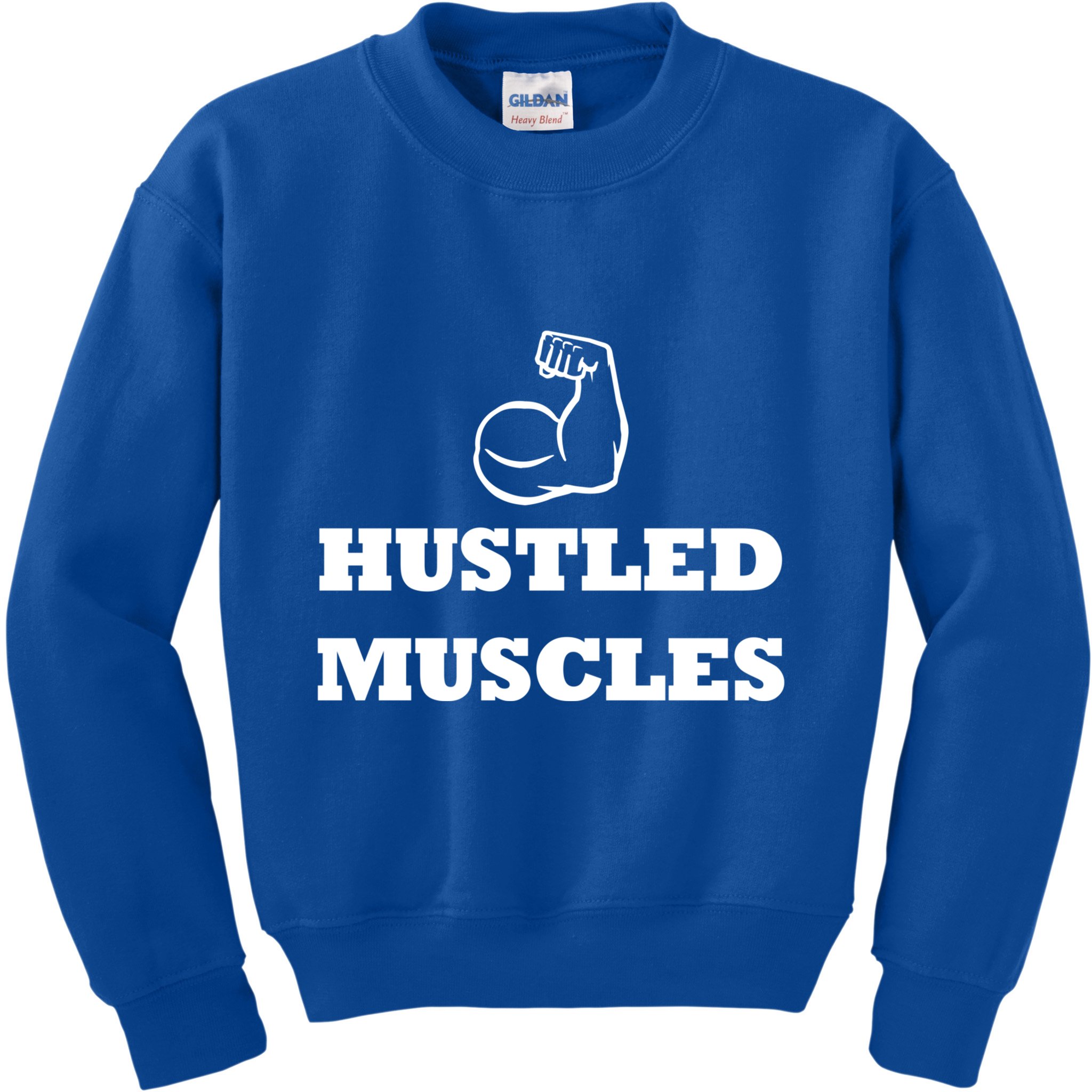 Hustle Muscles Tee Gift Kids Sweatshirt