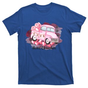 Heart Monster Truck Crusher Valentines Day Cute Gift T-Shirt