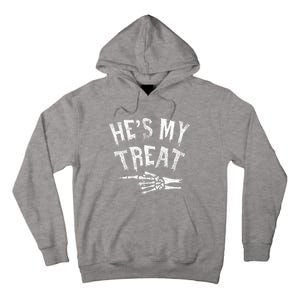 He's My Treat Funny Halloween Matching Couple Costume Tall Hoodie