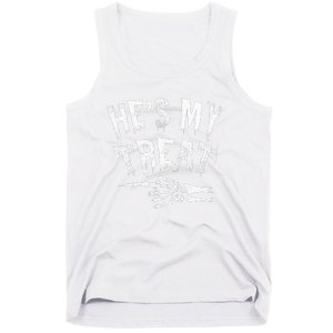 He's My Treat Funny Halloween Matching Couple Costume Tank Top