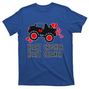 Heart Monster Truck Crusher Valentines Day Cute Funny Hearts Meaningful Gift T-Shirt