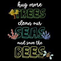 Hug More Trees Clean Our Seas And Save The Bees Save Planet Gift Bucket Hat