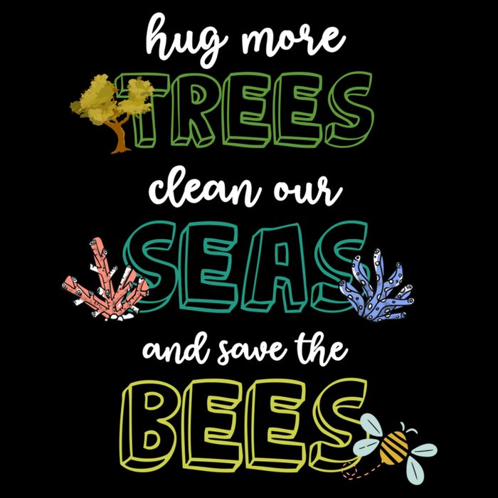 Hug More Trees Clean Our Seas And Save The Bees Save Planet Gift Bucket Hat
