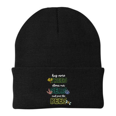 Hug More Trees Clean Our Seas And Save The Bees Save Planet Gift Beanie
