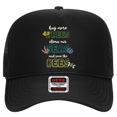 Hug More Trees Clean Our Seas And Save The Bees Save Planet Gift Trucker Hat