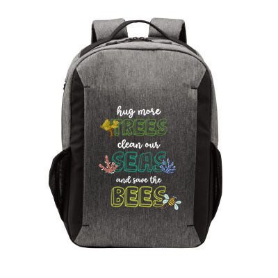Hug More Trees Clean Our Seas And Save The Bees Save Planet Gift Vector Backpack