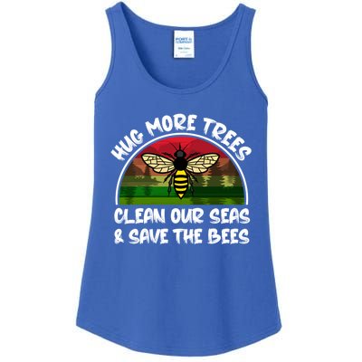 Hug More Trees Clean Our Seas Save The Bees Gift Ladies Essential Tank