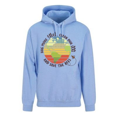 Hung More Tree Clean Our Seas And Save The Bees Meaningful Gift Unisex Surf Hoodie