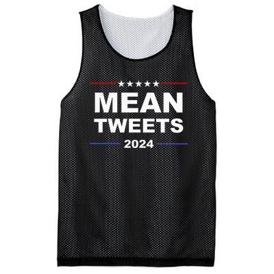 Humorous Mean Tweets & Trump 2024 Political Gear Gop Fans Mesh Reversible Basketball Jersey Tank