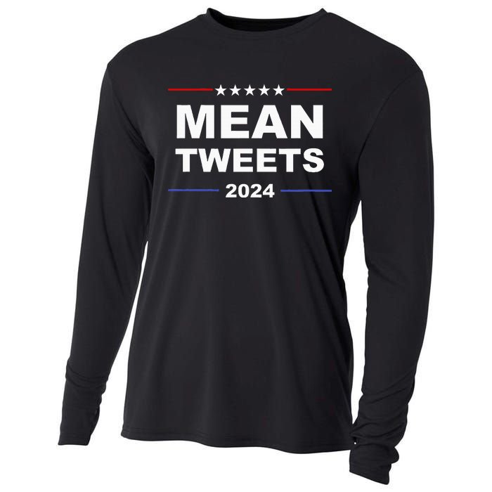 Humorous Mean Tweets & Trump 2024 Political Gear Gop Fans Cooling Performance Long Sleeve Crew