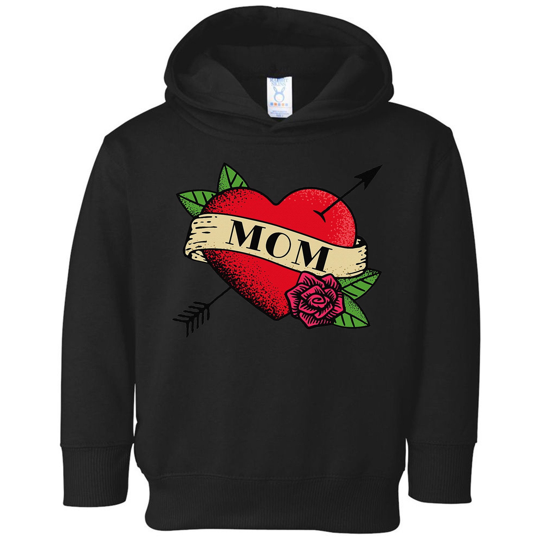 Heart Mom Tattoo Toddler Hoodie