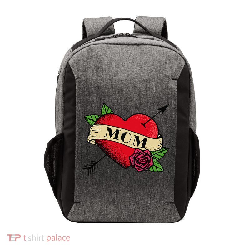 Heart Mom Tattoo Vector Backpack