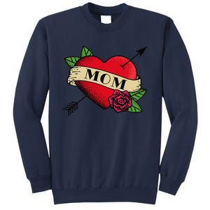 Heart Mom Tattoo Sweatshirt