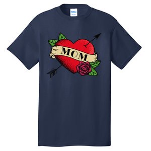 Heart Mom Tattoo Tall T-Shirt