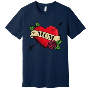 Heart Mom Tattoo Premium T-Shirt