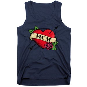 Heart Mom Tattoo Tank Top