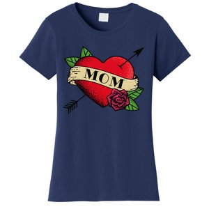 Heart Mom Tattoo Women's T-Shirt