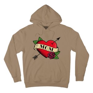 Heart Mom Tattoo Hoodie