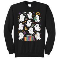 Halloween Math Teacher Ghost Math Teacher Spooky Halloween Gift Sweatshirt