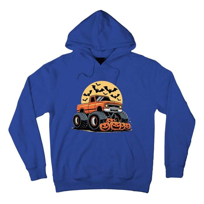 Halloween Monster Truck Pumpkins Hoodie