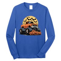 Halloween Monster Truck Pumpkins Long Sleeve Shirt