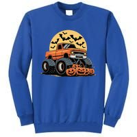 Halloween Monster Truck Pumpkins Tall Sweatshirt