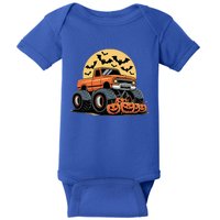 Halloween Monster Truck Pumpkins Baby Bodysuit