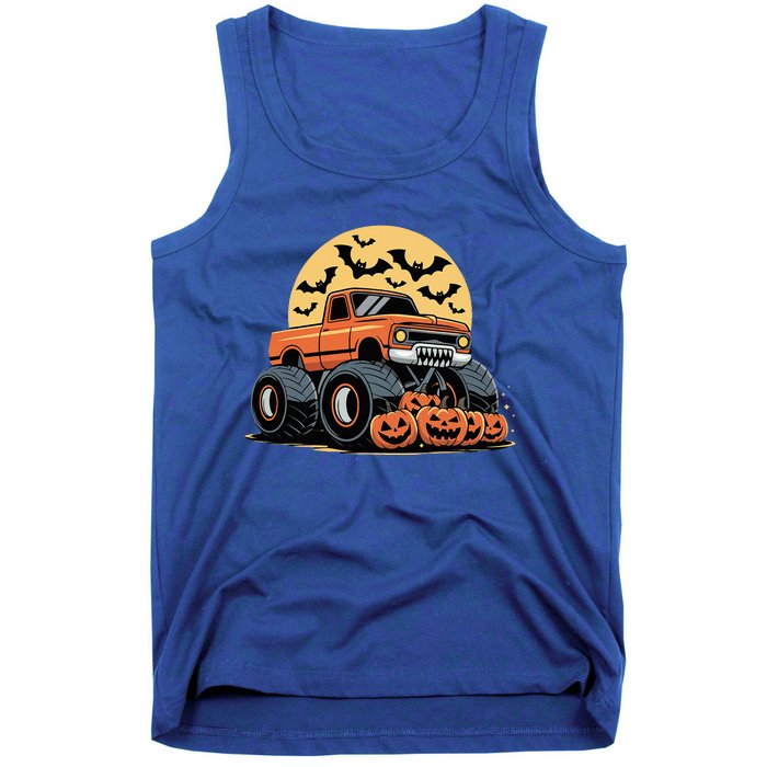 Halloween Monster Truck Pumpkins Tank Top