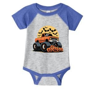 Halloween Monster Truck Pumpkins Infant Baby Jersey Bodysuit