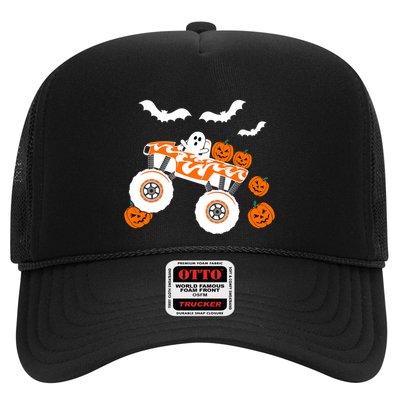 Halloween Monster Truck Ghost S Costume Gift Trucker Hat