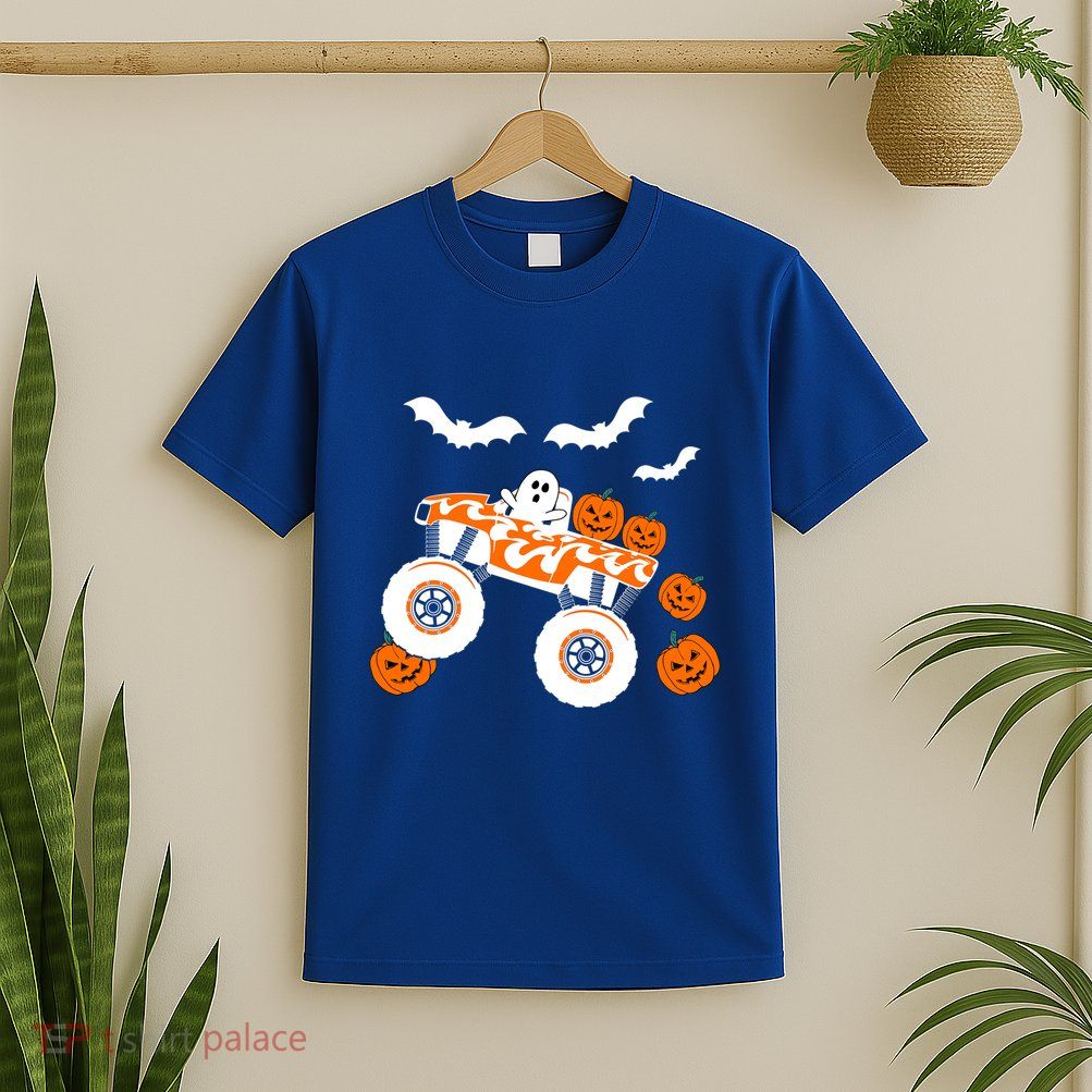 Halloween Monster Truck Ghost S Costume Gift T-Shirt