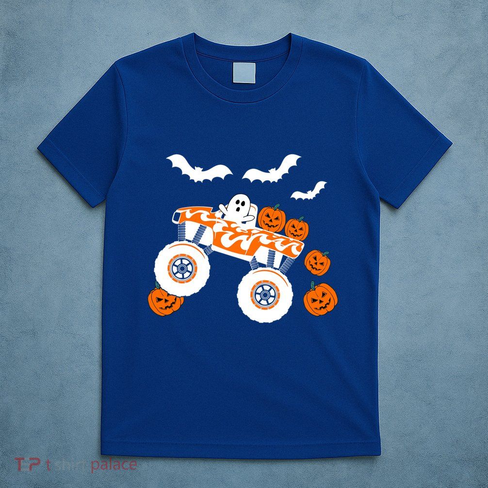 Halloween Monster Truck Ghost S Costume Gift T-Shirt