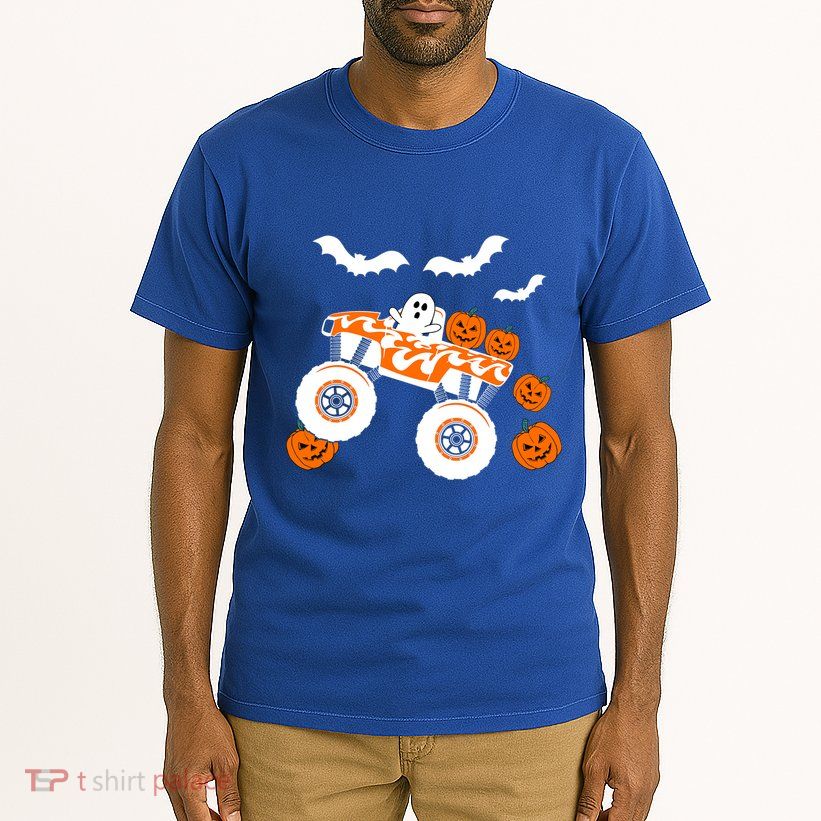 Halloween Monster Truck Ghost S Costume Gift Tall T-Shirt