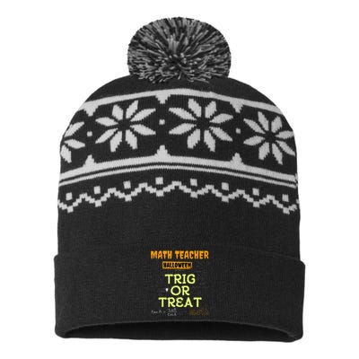 Halloween Math Teacher Trig Or Treat Math Enthusiast. USA-Made Snowflake Beanie