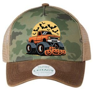 Halloween Monster Truck Pumpkins Gift Legacy Tie Dye Trucker Hat